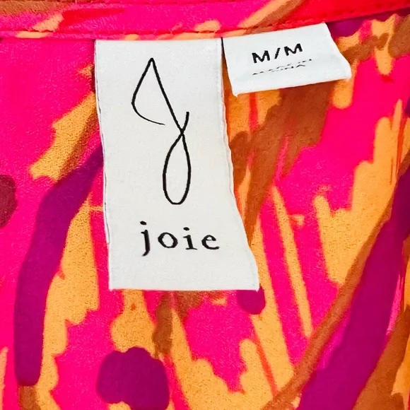 Joie Crop Bow Waist Button Up Top Size Medium - Picture 2 of 4